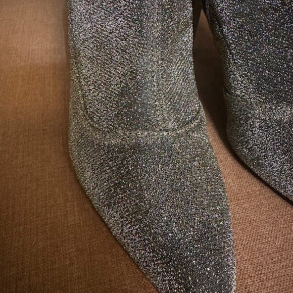 Sam Edelman Olsen Gold Stretch Bootie - 8 - Picture 2 of 7